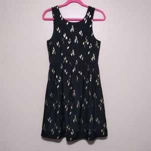 Everly black and gold dress